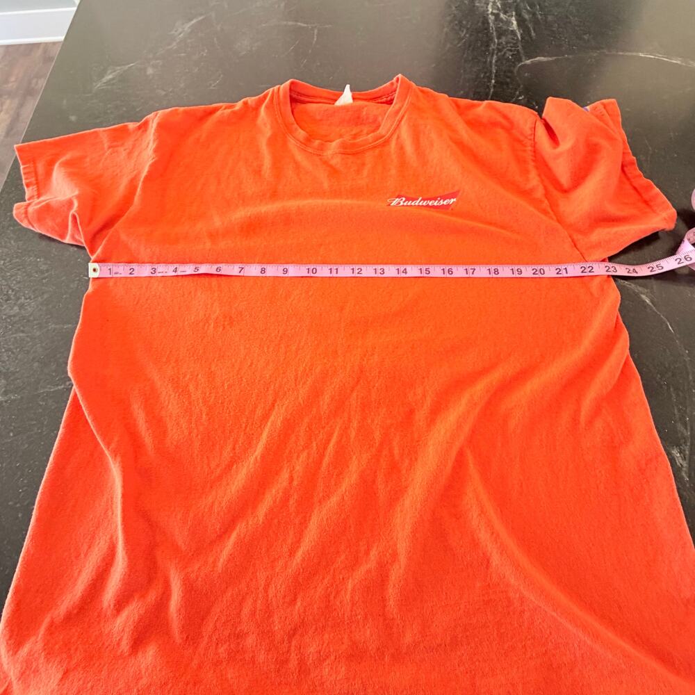 Houston Astros Budweiser T Shirt XL Orange Team History Beer Tee - Picture 8 of 9